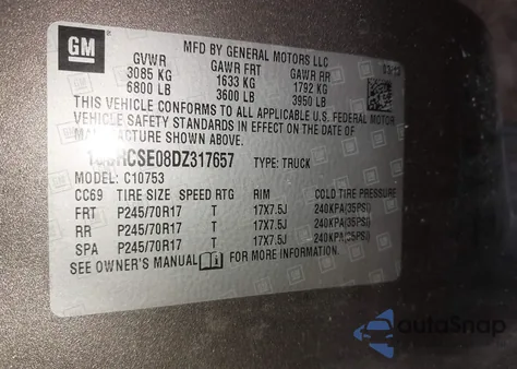 2013 Chevrolet Silverado 1500 Lt from USA, damaged, VIN 1GCRCSE08DZ317657